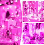 16ft Christmas LED String Lights, Waterproof Timer Lights