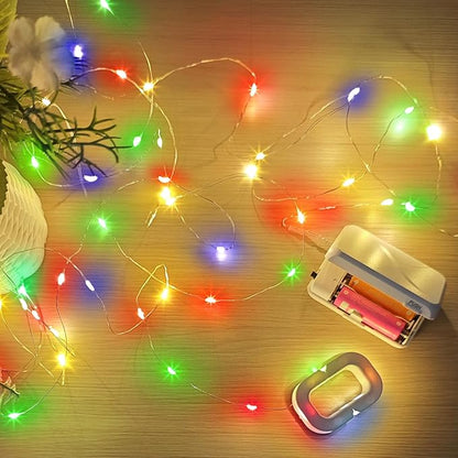 Christmas String Lights, 16ft 50 LED Waterproof Twinkle Lights