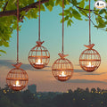 Solar Backyard Lanterns 4-Pack, Yard Hanging LED Decor