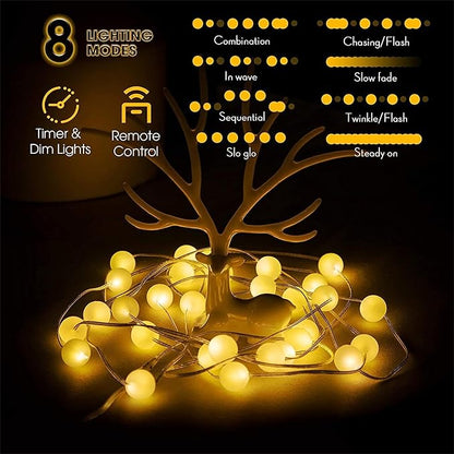 Outdoor String Lights, 10ft Waterproof LED