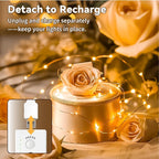 2-Pack Christmas String Lights, 16ft 50 LED Waterproof Twinkle Lights