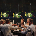 Solar Hummingbird Hanging Pendant Lantern, Waterproof