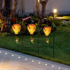 Courtyard Solar Patio Lanterns, Decorative Waterproof LED