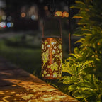 Metal Backyard Solar Lanterns for Yard, Waterproof LED