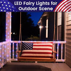 20ft White String Lights for Backyard, Waterproof LED