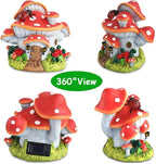 Mushroom Solar Lawn Figurine Light, Waterproof