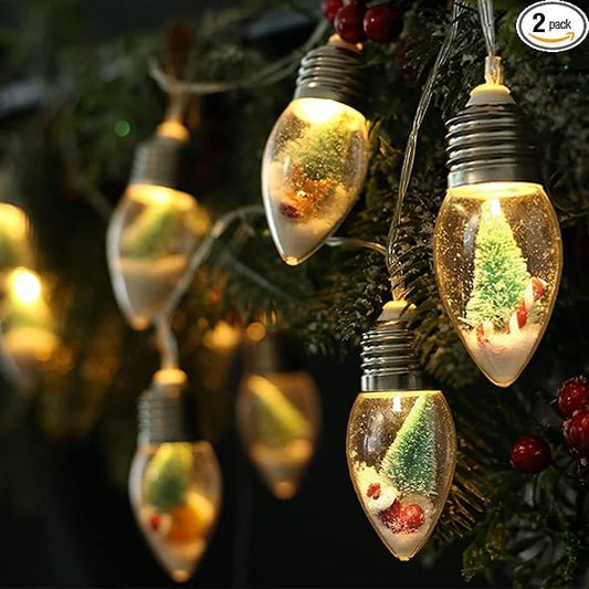 Christmas Yard String Lights, 6ft 10 LED Waterproof