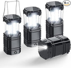 4-Pack Multi-Function Rechargeable Camping Lantern