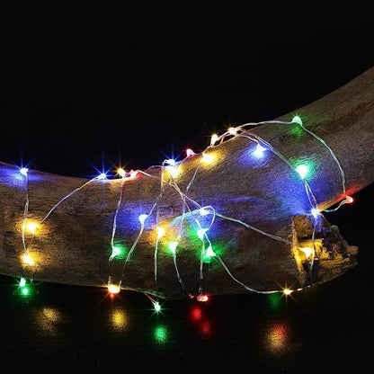 MUMUXI 4 Pack 33ft Remote Control Battery Operated Fairy String Lights with Timer, 100 LED Twinkle LEDs, Color Changing Outdoor Waterproof Firefly Lights, Multicolor, [Set of 4]