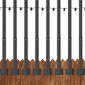 8-Pack 8ft String Light Poles, Heavy-Duty Metal Stands