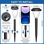 Solar Driveway Path Lights 16-Pack, Waterproof