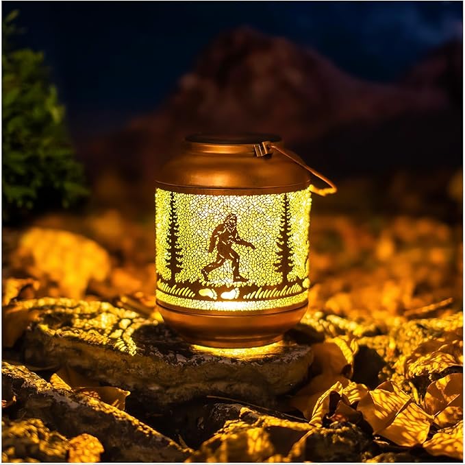 Solar Bigfoot Lanterns, Porch Hanging LED Decor