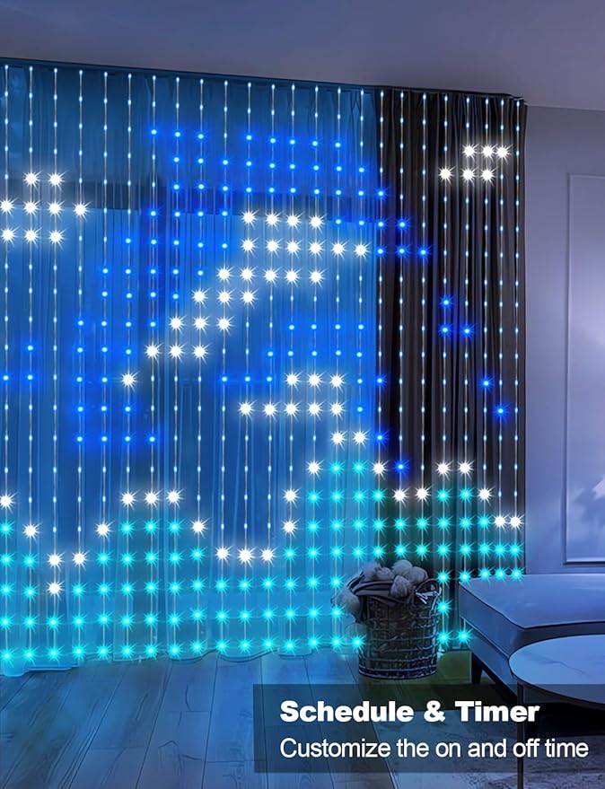 RGB Patio String Lights, 6ft Weatherproof LED