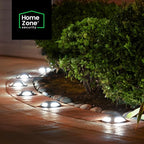 12-Pack Solar Dock Lights, Black Waterproof LED