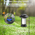 4-Pack Garden Solar Lanterns, Waterproof LED Patio Lights
