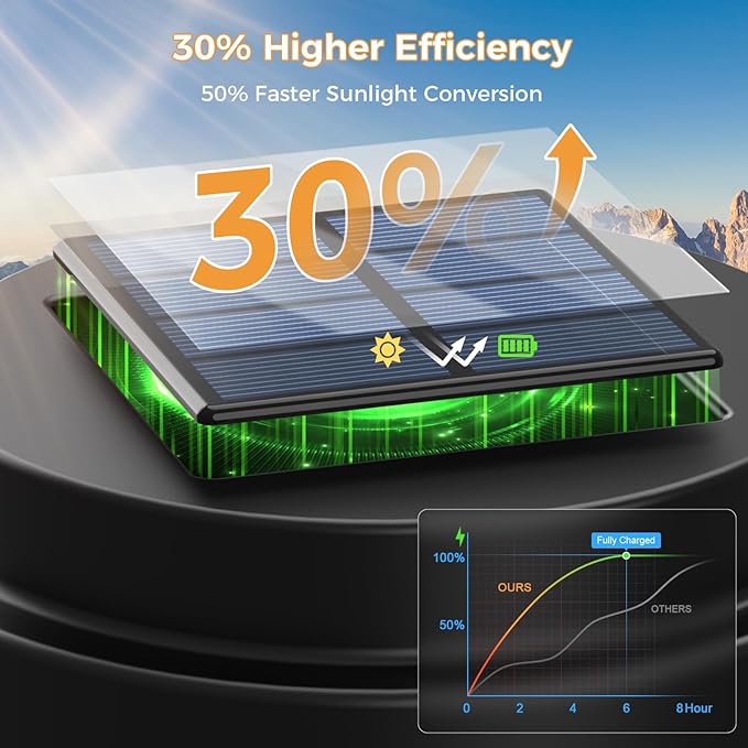 Black Solar Path Lights, Outdoor Garden LED