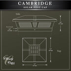 Bright Solar Post Cap Lights for Deck, LED