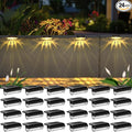 24-Pack Warm White Deck Solar Lights, Waterproof LED