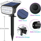 59 LED Solar Landscape Spotlights, Waterproof