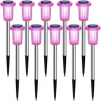 10-Pack Solar Path Lights, Outdoor Garden LED