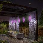 Moroccan Solar Pendant Light 2-Pack, Outdoor