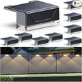 Solar Step Lights 8-Pack, Waterproof Yard