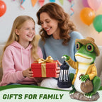 13.3" Frog Solar Lawn Figurine Light, Waterproof