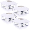 4-Pack Solar Post Cap Lights for Deck, LED