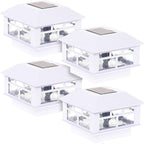 4-Pack Solar Post Cap Lights for Deck, LED