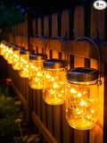 9-Pack Garden Solar Lanterns, Waterproof LED Backyard Lights