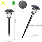 12-Pack Flat Solar Walkway Lights, Waterproof LED