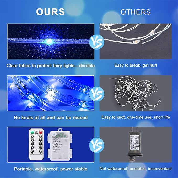 66ft LED Rope Lights, Remote Control Color-Changing