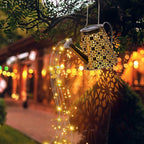 Hanging Solar Patio Lanterns, Metal Waterproof LED