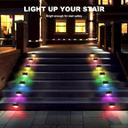 24-Pack Brown Modern Solar Wall Lights, Outdoor LED