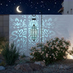18" Moroccan Solar Pendant Light, Outdoor