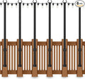6-Pack Metal Light Poles, 5ft Patio & Deck Stands