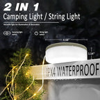 8ft String Lights for Backyard, Waterproof LED