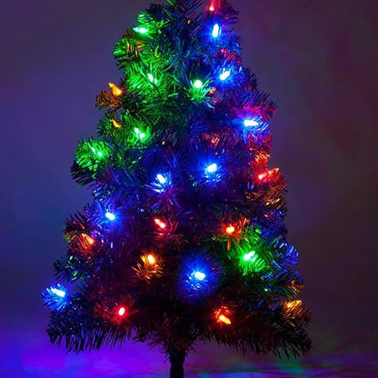 Dazzle Bright 50 LED Batter Operated Christmas Lights, 16 FT Waterproof Mini String Lights with 8 Modes for Xmas Indoor Outdoor Yard Garden Holiday Wedding Decorations (Multi Colored)