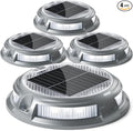 4-Pack Solar Fence Lights, RGB Waterproof LED
