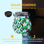 Mosaic Solar Porch Lanterns, Classic Waterproof LED