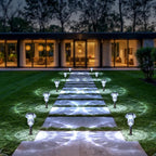 Solar Yard Path Lights 8-Pack, Waterproof
