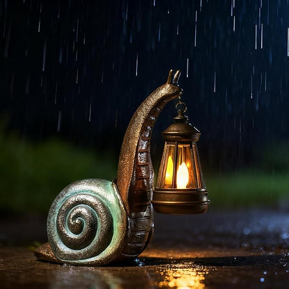 Solar Garden Snail Statue,Garden and Home Decor,Valentines Day Decorations for Patio Yard LawnOrnaments,Unique Housewarming Gifts for Birthday Easter