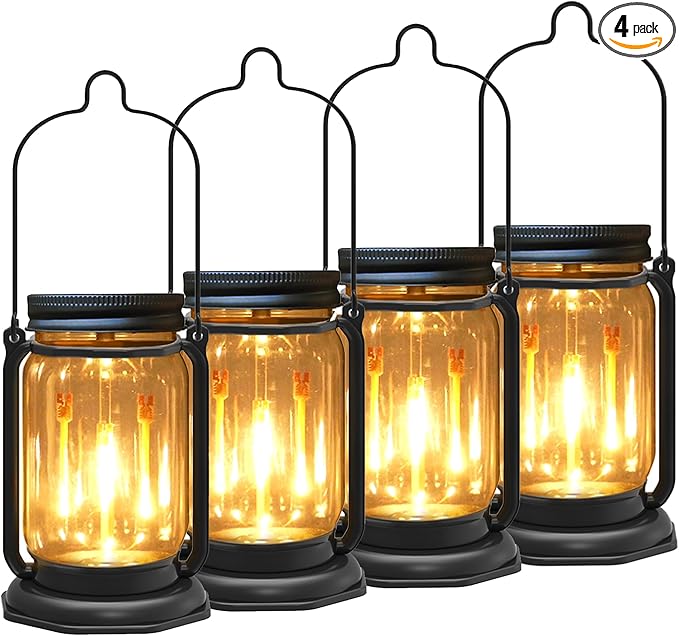 Garden Solar Lanterns, Waterproof LED Porch Lights