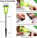 10-Pack Solar Pathway Lights, Waterproof LED Walkway Lights