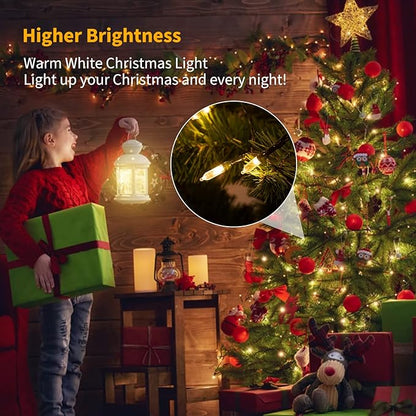 Christmas Patio String Lights 4-Pack, 20 LED Waterproof
