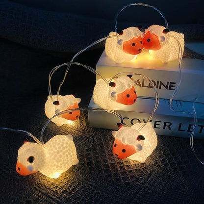 Patio String Lights, 8ft Weatherproof LED