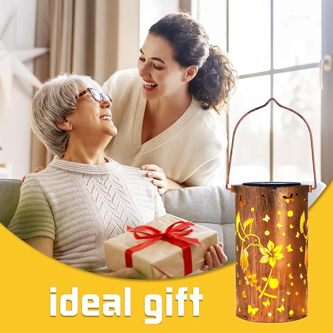 Hummingbird Solar Lantern Set 4-Pack, Charming Porch Lighting