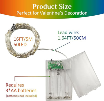 8-Pack Multicolor Patio String Lights, 16ft Weatherproof LED