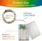 6-Pack Outdoor String Lights, 16ft Multicolor Waterproof LED