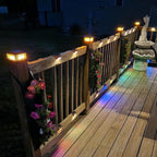4-Pack Fence Post Cap Lights, Solar LED
